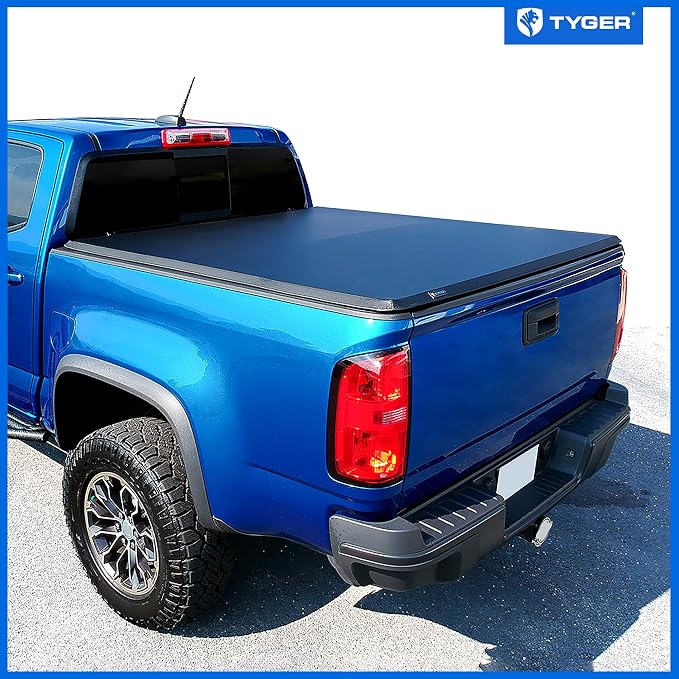 Tyger Auto T3 Soft Tri-Fold Truck Bed Tonneau Cover Compatible with 2015-2022 Chevy Colorado / GMC Canyon | Fleetside 5'2" Bed (62") | TG-BC3C1039