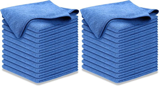 USANOOKS Premium 300GSM Microfiber Cleaning Cloth - 12.5"x12.5" High Performance - 1200 Washes, Ultra Absorbent Microfiber Towels for Cars Undercarriage, Rims & Engine Bay Cleaning - Microfiber Cloth