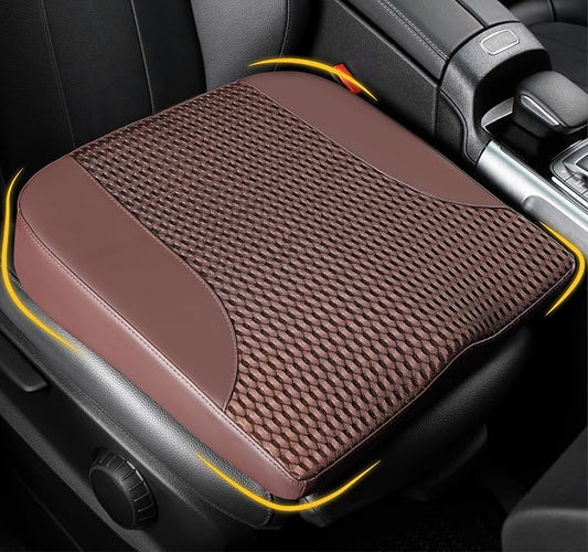 Lofty Aim Car Seat Cushion, Comfortable Memory Foam Seat Pillow for Driving, Sciatica-Back Pain Relief, Cushion for Car-Truck, Office, Wheelchair - Brown