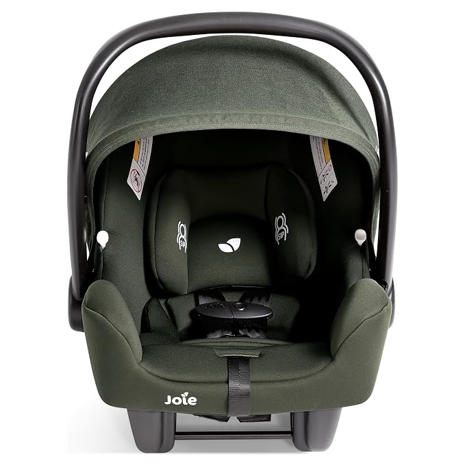 Joie Baby, Rue Lightweight Infant Car Seat & Anti-Rebound Base, Side-Impact Protection, 5-Point Harness, and UPF 50+ Canopy for Newborns and Infants (Forest)