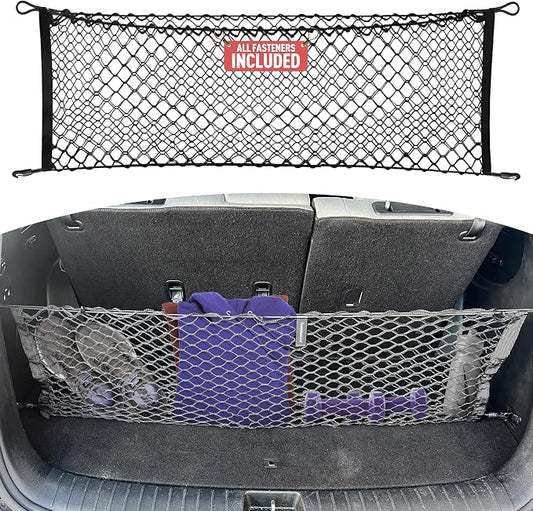 Envelope Style Automotive Elastic Trunk Mesh Cargo Net for Hyundai Palisade 2020-2025 - Premium Trunk Organizers and Storage - Luggage Net for SUV