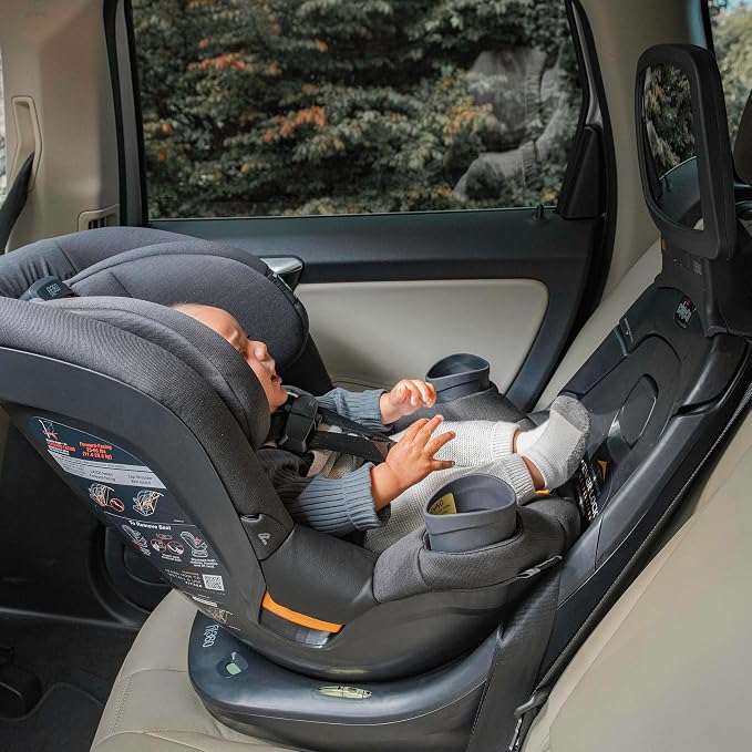 Chicco Fit360 Mirror Car Seat Accessory for Fit360 Rotating Convertible Car Seat, Shatter-resistant, For Rear-Facing, Anthracite/Grey