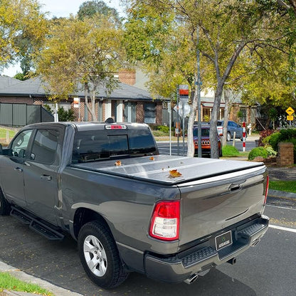 AUTOSAVER88 FRP Hard Tri-fold Truck Bed Tonneau Cover Compatible with Dodge Ram 1500 2002-2026 (Classic & New), Fit for Dodge Ram 2500 3500 2003-2026 6.4ft Bed Without Rambox