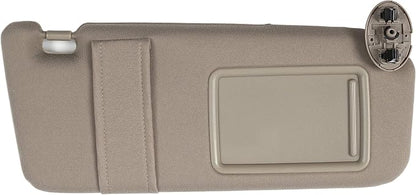 Ezzy Auto Beige Right Passenger Side Sun Visor fit for Toyota Camry Without Sunroof 2007 2008 2009 2010 2011