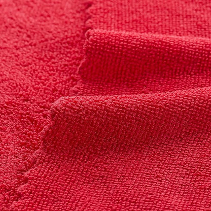 Arkwright Smart Rags Microfiber Cleaning Cloths, Pack of 50 in a Box, Lint Free 180 GSM Reusable Towels for Auto, Office and Household Cleaning, 12 x 12 in, Red