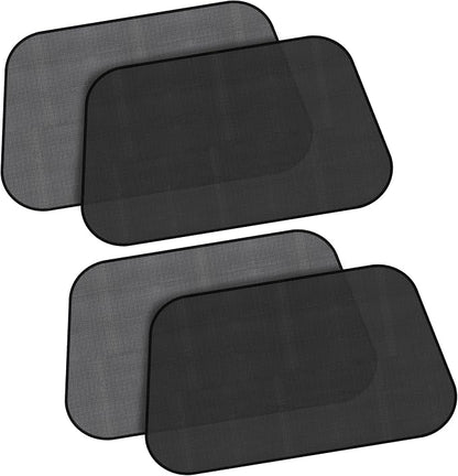 EcoNour Side Window Shades for Baby-4 Pack | Side Window Sunshade for Kids | UV Protection Sun Shades for Kids | Fits Most Camper, Bus, Van, RV, Minivan, Truck, MPV & SUV | X-Large (26"x16")