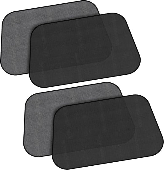 EcoNour Side Window Shades for Baby-4 Pack | Side Window Sunshade for Kids | UV Protection Sun Shades for Kids | Fits Most Camper, Bus, Van, RV, Minivan, Truck, MPV & SUV | X-Large (26"x16")
