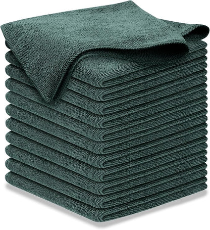 USANOOKS Premium 300GSM Microfiber Cleaning Cloth - 12.5"x12.5" High Performance - 1200 Washes, Ultra Absorbent Microfiber Towels for Cars Undercarriage, Rims & Engine Bay Cleaning - Microfiber Cloth