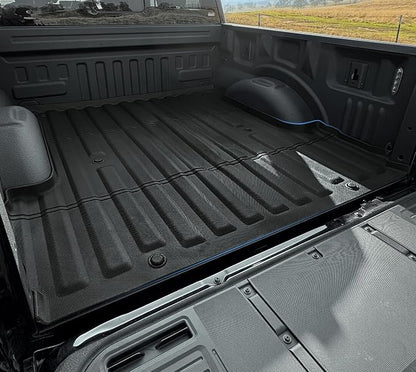 OEDRO Truck Bed Mat Fit for 2024 2025 2026 Toyota Tacoma 5FT, TPE All Weather Tacoma 5FT Heavy Duty Pickup Bed Liner Accessories, Black