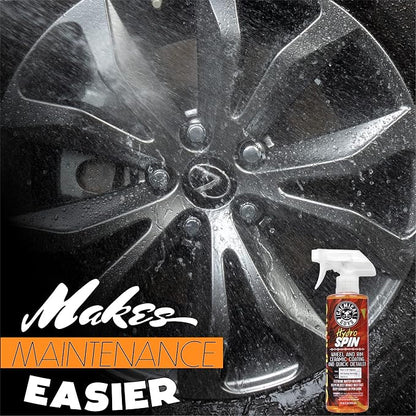Chemical Guys HydroSpin Wheel & Rim Ceramic Coating and Quick Detailer Spray - 16 oz Spray Protects Wheels, Rims & Brake Parts with Hydrophobic Ceramic Shine - Safe for Cars, Trucks, SUVs, Motorcycles