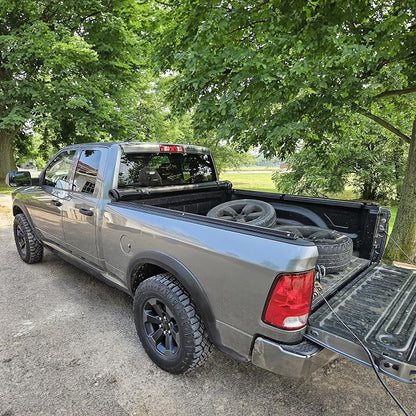 AUTOSAVER88 Soft Roll Up Truck Bed Tonneau Cover Compatible with 2002-2023 Dodge Ram 1500, 2003-2026 Dodge Ram 2500 3500 8ft Bed w/o Ram Box