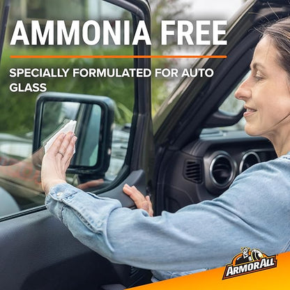 Armor All Car Glass Wipes by Armor All, Auto Glass Cleaner for Film and Grime, 90 Count (Pack of 6)