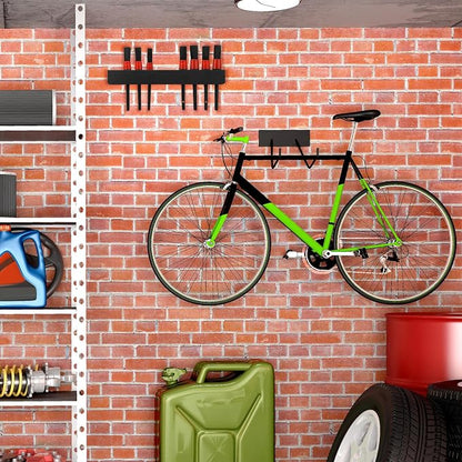 Yaocom 2 Pcs Detailing Organizer 10 Holes Detailing Brush Holder Wall Mounting Rack with Hardware Auto Supplies Car Accessories for Garage Workshop