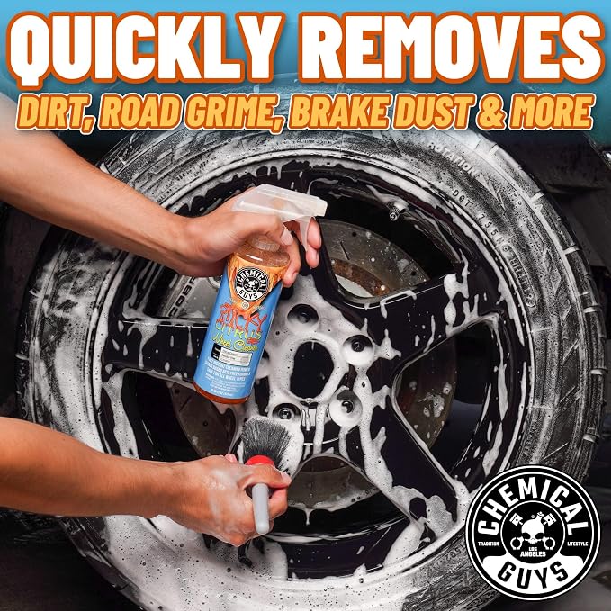 Chemical Guys CLD1051602 Sticky Gel Citrus Wheel Cleaner Gel, (Safe For All Wheel Types) Works on Cars, Trucks, SUVs, Motorcycles, RVs & More, 16 fl oz (2 Pack)