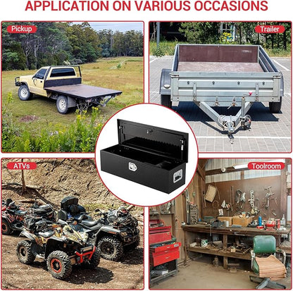 Garvee 48 Inch Truck Bed Tool Box, Heavy Duty Aluminum Pickup Tool Chest with Sliding Shelf, Waterproof & Rust-Resistant Storage Organizer for Truck, RV, Trailer