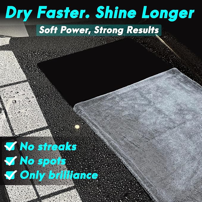 2 Pack 36"x 24" Microfiber Towels for Cars, Car Drying Towel, Drying Towels Car Detailing, 1200GSM Drying Microfiber Towel Car Wash Flash Detail Extra Large Super Absorbent Supplies Shammy Cloth