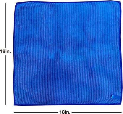 Detailer's Preference Microfiber Clay Towel, Fine Grade, Reusable Alternative to Clay Bars for Car Detailing, Removes Overspray, Rail Dust, Tar, Sap, and More 12"x12", Blue