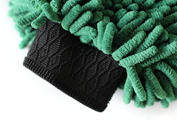 Maxshine Universal Chenille Microfiber Wash Mitt – Ultra-Soft Glove with Foam Core & Elastic Cuff – Scratch-Free, Lint-Free – Safe for Paint & Ideal for Exterior Car Detailing