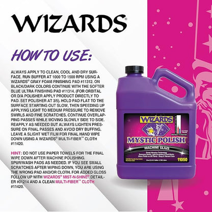 Wizards Motorcycle Cleaner Kit - 5 Piece Motorcycle Accessories Saddle Pack - Motorcycle Detailing Supplies - Bike Surface Cleaner and Tire Cleaner - Powerful Stain Removal Kit With Tire Protectant