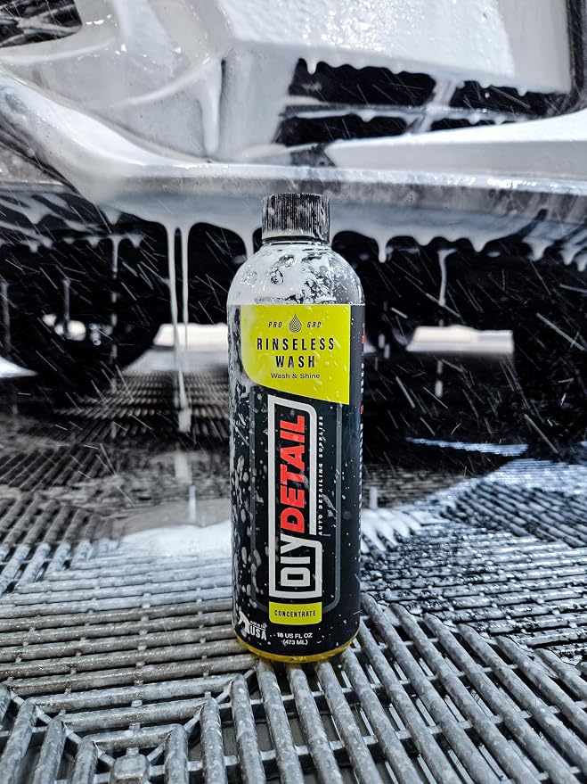 diy detail Rinseless Wash V2 – Waterless Car Wash & Rinseless Soap Alternative | Streak-Free Auto Detailing Solution | Safe for PPF, Ceramic Coating, All Vehicle Surface | 16oz Bottle