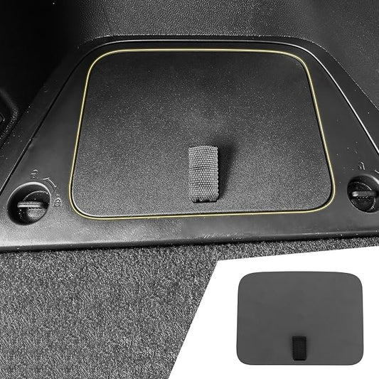 Rear Trunk Organizer Cover Compatible with 2023 2024 2025 2026 Honda Pilot Trunk Organizer Storage Bin Lid Left Driver Trunk Side Storage Box Cover Protector Black 7&8 Seats Pilot Accessories