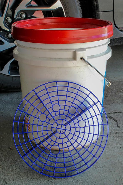 VIKING Automotive Bucket Insert Grit Trap for Car Wash and Detail Kits, Helps Remove Dirt and Debris from Microfiber, Mitts, Cloths, and Sponges, Blue