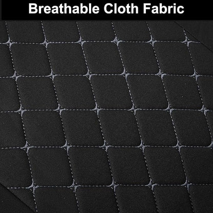 YGL Breathble Car Seat Covers Full Set,Washable Seat Covers for Cars,Premium Cloth Car Seat Protectors,Interior Covers for Cars,Sedan Van Truck SUV(Black/Gray)