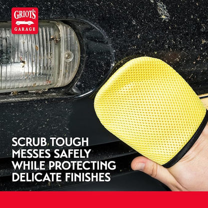 Griot's Garage Four-Finger Mesh Mittens for Car Wash and Detailing, Cleaning Gloves and Scrubbers for SUVs, Trucks, Motorcycles, and More, Washable, Set of 2, 11842