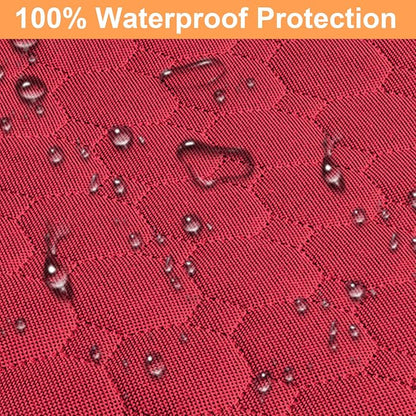 Mancro Dog Car Seat Cover for Back Seat, 2026 Upgraded 600D Heavy Duty Waterproof & Scratch-Resistant Dog Hammock for Car, Back Seat Pet Cover for Dogs with Sedan, Trucks and SUVs, Standard, Red