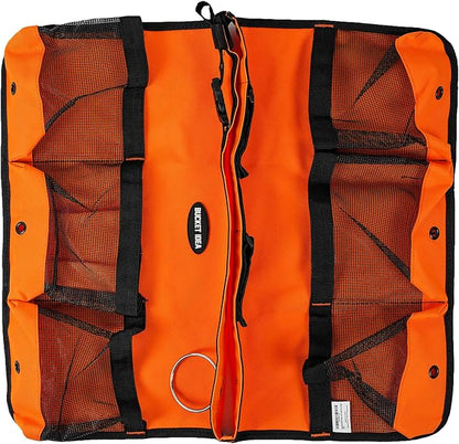 MELOTOUGH Bucket Washing Tool Organizer for a 5 Gallon Bucket Tool Organizer for Garden Tools Fit 3.5 to 5 Gallon Bucket (Orange)