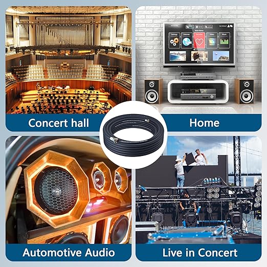9 Conductor Speaker Wire 25 FT, 18 Gauge CCA Stranded Cable, 18AWG 4-Channel Speaker Wire and Remote Wire for Car Audio Systems, Ultra-Flex and Easy Peel Jacket, Blue