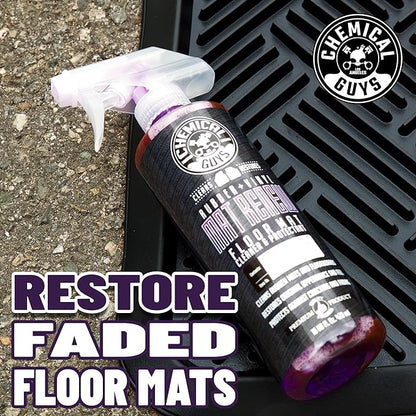 Chemical Guys Mat Renew Rubber and Vinyl Car Floor Mat Cleaner & Protectant - Cleans & Restores Rubber Liners, Running Boards, Safe for Cars, Trucks, SUVs, and More - 16 oz