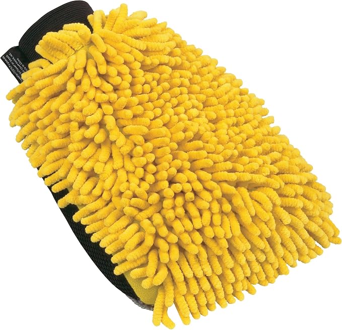 AutoSpa 45602AS Microfiber MAX Total Clean All Over Body Mitt , Yellow
