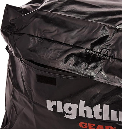 Rightline Gear Ace 2 Weatherproof Rooftop Cargo Carrier for Top of Vehicle, Attaches With or Without Roof Rack, 15 Cubic Feet, Black