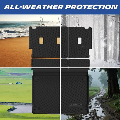 Michelin Vehicle Mats, All-Weather TPE Custom Fit Liner for 2021-2026 Ford Bronco 4-Door (3 Piece), Premier