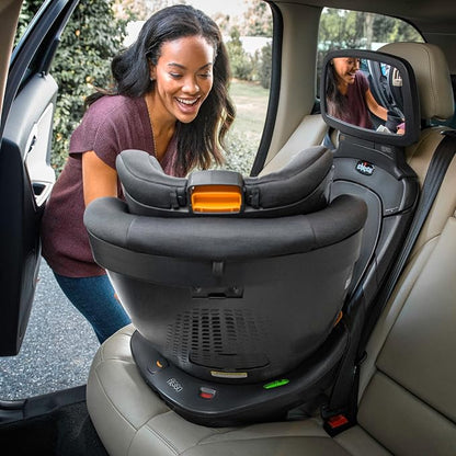 Chicco Fit360 Mirror Car Seat Accessory for Fit360 Rotating Convertible Car Seat, Shatter-resistant, For Rear-Facing, Anthracite/Grey