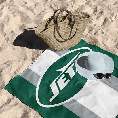 Northwest NFL New York Jets Unisex-Adult Beach Towel, 30" x 60", Zone Read