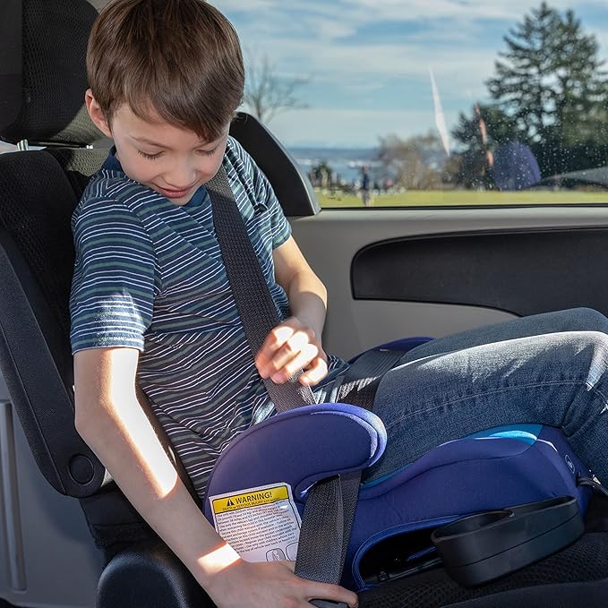 Diono Solana 2 XL Pack of 2 2022, Dual Latch Connectors, Lightweight Backless Belt-Positioning Booster Car Seat, 8 Years 1 Booster Seat, Blue