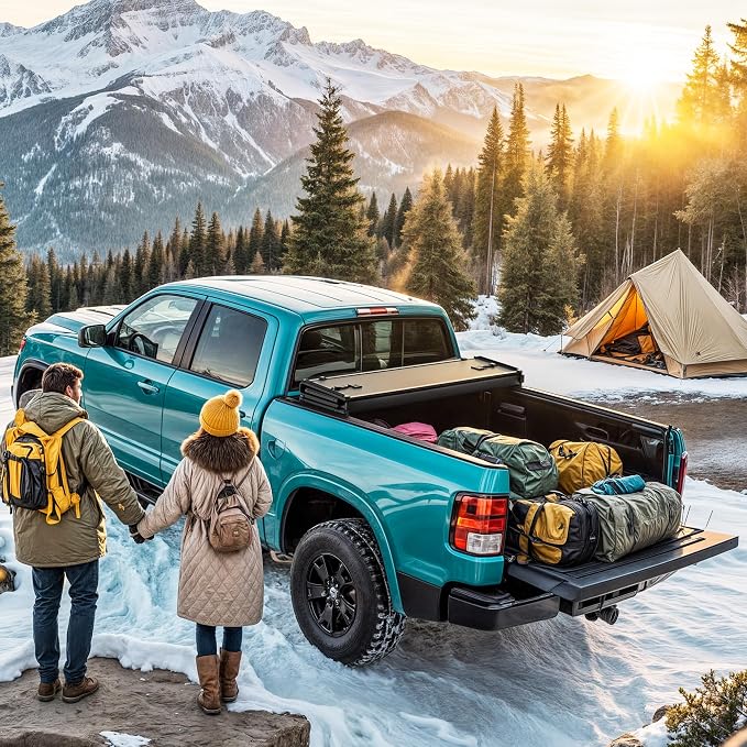 AUTOSAVER88 Hard Quad Fold Truck Bed Tonneau Cover Fit for Dodge Ram 1500 2002-2026 (Classic & New), Fits for Dodge Ram 2500 3500 2003-2026 with 6.4ft Bed Without Rambox