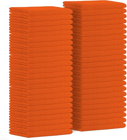 Avalon Towels Microfiber Cleaning Cloths (Value Pack of 48) - Size 16 x 16 Inches, Highly Absorbent Cleaning Rags, Lint Free, Reusable and Washable, Microfiber Towels for Cars