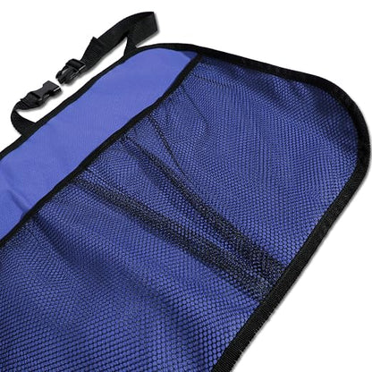 FH Group E-Z Travel Multi-Pocket Trunk Organizer, (BLUE) Universal Fit, Waterproof Large Capacity Hanging Car Organizer Seat Back Protectors Multi-Pocket Car Travel Storage Durable Foldable Storage