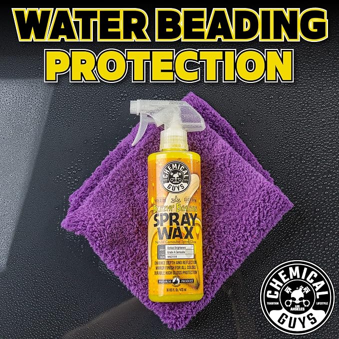 Chemical Guys Spray Wax Blazin' Banana - Carnauba Car Wax Spray for High Gloss Shine and Protection, Safe for Cars, Trucks, SUVs, RVs, and More - 16 oz