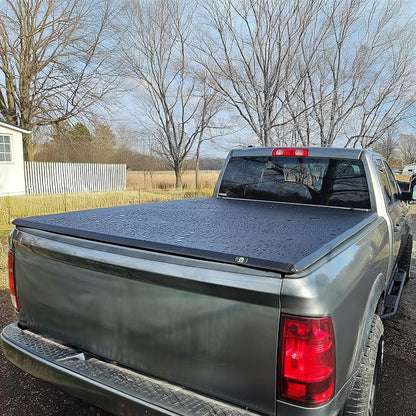 AUTOSAVER88 Soft Tri-fold Truck Bed Tonneau Cover Compatible with 2009-2026 Dodge Ram 1500 (Incl. Classic & New) 5.7ft Bed Without Rambox