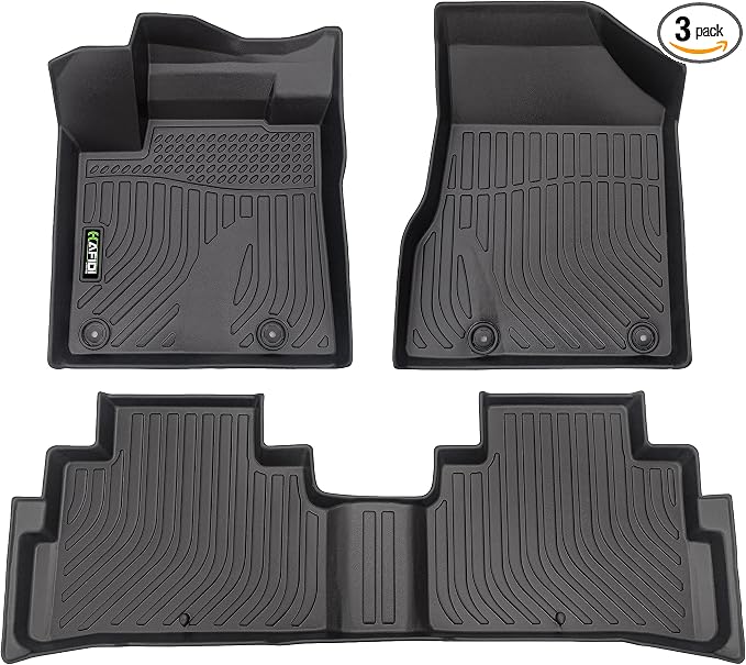 Floor Mats Custom for Nissan Murano 2024 2023 2022 2021 2020 2019 2018 2017.5 All Weather Protection TPE Heavy Duty Non-Slip Automotive Floor Liners Fits Front& 2nd Row Set Accessories, Black