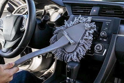 S&T INC. Super Soft Microfiber Car Duster, Pollen-Removing Dusting Wand for Car Detailing, Home and Kitchen