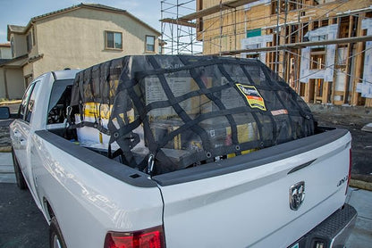 Gladiator Cargo Nets - Heavy Duty Truck Cargo Net-Trcuk Organizer-Truck Bed Cover- Large- Perfect for Trailer, Pickup, Boat, Jeep, SUV, Camping, Hunting-(WLL): 1,500 lbs (LGN-100) 8.75' x 10' ft.