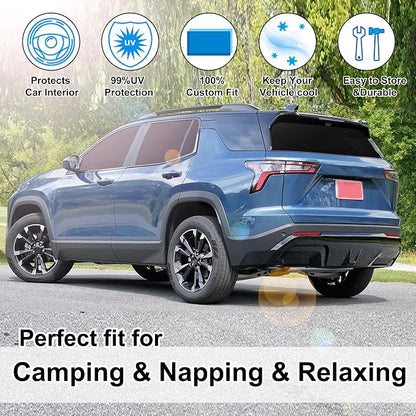 TINGLU Window Shades for Chevrolet Chevy Equinox EV 2024-2026 Accessories Car Side Full Windows Rear Windshield Sun Shade Sun UV Rays & Privacy Protection for Camping 5PCS