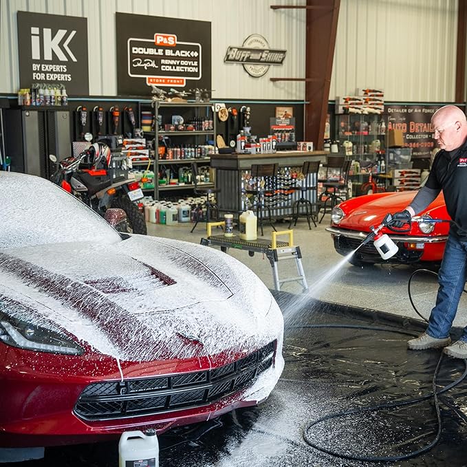 P&S Professional Detail Products Frostbite Surface Cleanse Snow Foam – High Foaming Car Shampoo, Lifts Dirt & Contaminants, Safe for All Paint & Finishes, Perfect for Cannon Use - 1 Gallon