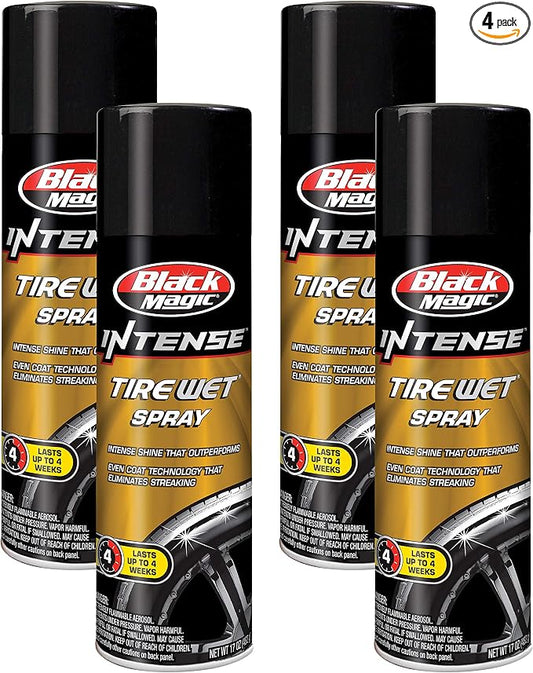 Black Magic 120079 Intense Tire Wet, 17 oz. (Pack of 4)