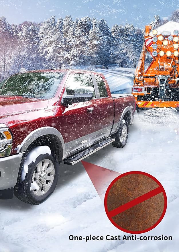 YITAMOTOR 6.5 Inches Running Boards Compatible with 2019-2026 Chevy Silverado/GMC Sierra 1500 Crew Cab, 2020-2026 2500HD 3500HD, Running Boards for Silverado Crew Cab, Side Step Bars Stainless Steel
